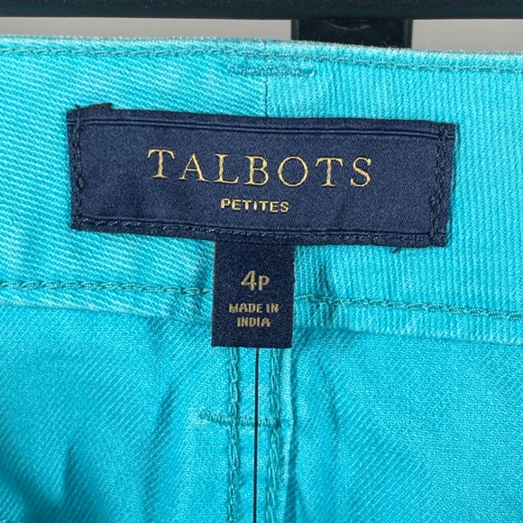 NEW Talbots Skirt Womens 4 petite blue denim pencil preppy casual - Picture 2 of 7